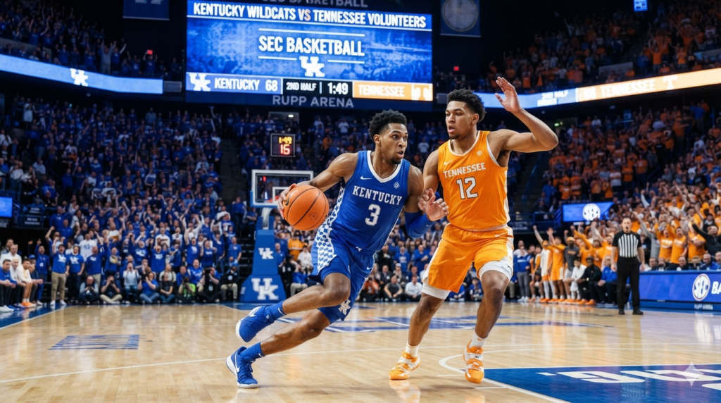 kentucky wildcats men's basketball vs tennessee volunteers men's basketball stats